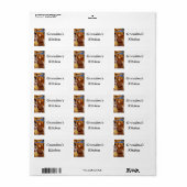 Labels für personalisierte Bäckereien Adressaufkleber (Vorne)