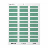 Labels für personalisierte Matte-Adressen (Vorne)
