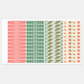 Labels für personalisierte Schulnamen für Mädchen Etiketten (Blatt)