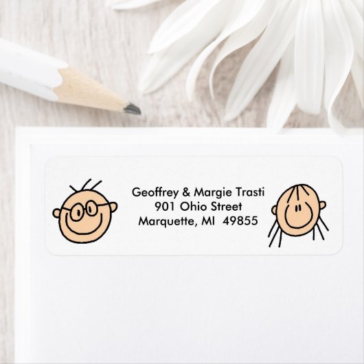 Labels für personalisierte Strichmännchen (Insitu)