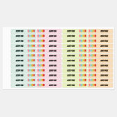 Labels für Popsicle-Popsicle-Schulnamen Etiketten (Blatt)