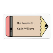 Labels für Schulbedarf (Vorne)