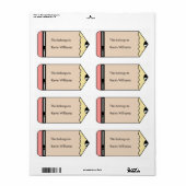 Labels für Schulbedarf (Vorne)