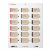 Labels für Schulbedarf Adressaufkleber (Vorne)