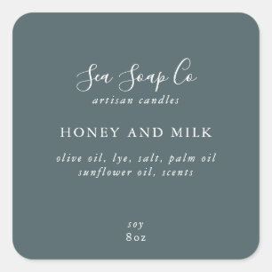 Labels für Unternehmensprodukte Quadratischer Aufkleber