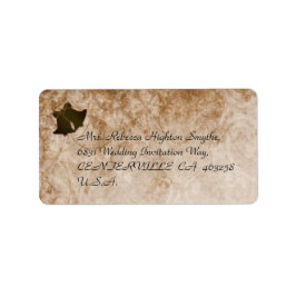 Labels für Vintage Brauntöne und Creme Adressaufkleber