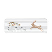 Labels für Vintage Rabbit-Adressen (Vorne)