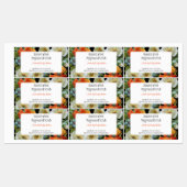 Labels für Vintage Weißmohnblütenblüten Etiketten (Blatt)