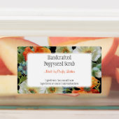 Labels für Vintage Weißmohnblütenblüten Etiketten (Befestigt)