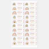 Labels für wasserdichte Boho-Regenbogenbezeichnung Etiketten (Blatt)