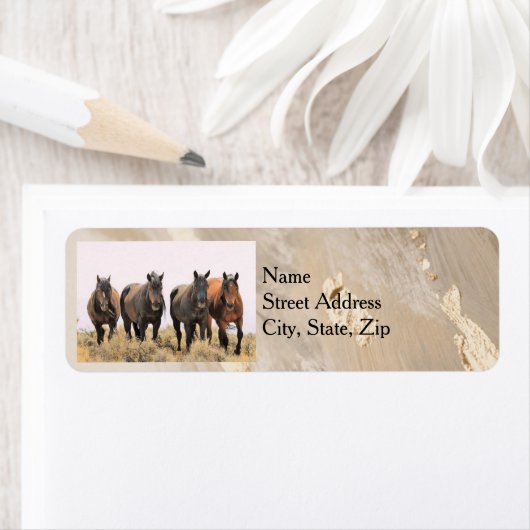 Labels für wilde Pferde (Insitu)