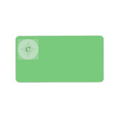 Labels - Kreislauf und Diamantmonogramm in Grün Adressaufkleber (Vorne)