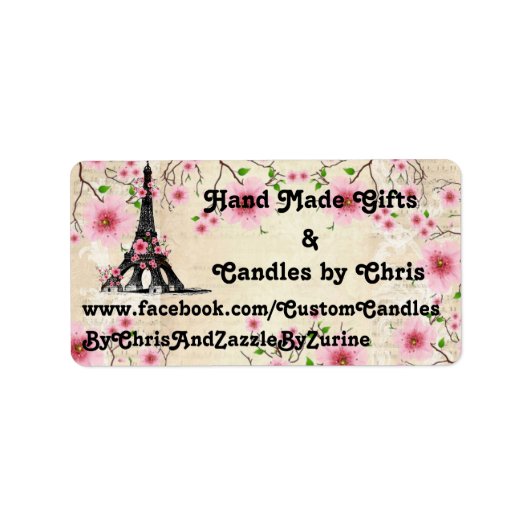 Labels, Sammlung Paris Adressaufkleber (Vorne)