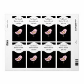 Labels Teens Kids Pink Bird Platin Binder (Vorne)