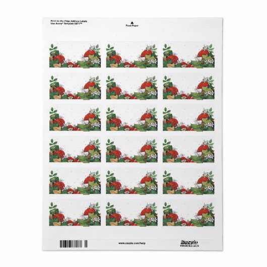 Labels von Ivy und Toadstool Adressaufkleber (Vorne)