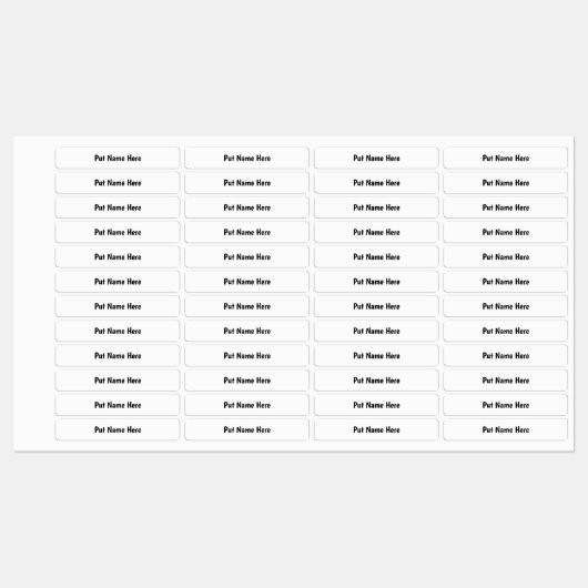 Labels - Vorlage Etiketten (Blatt)