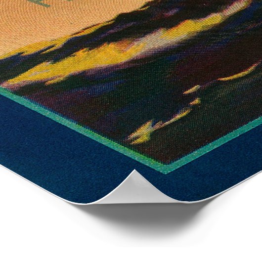 LabelYakima, WA Poster (Ecke)