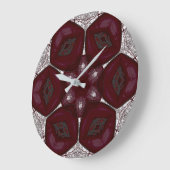 Labia Fluer Prem Mandal Große Wanduhr (Winkel)