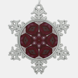 Labia Fluer Prem Mandal Schneeflocken Zinn-Ornament