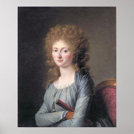 Labille-Guiard - Herzogin von Aiguillon 1770 Poster (Vorne)