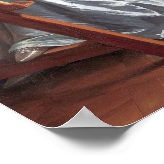 Labille-Guiard - Selbstportrait mit zwei Schülern Poster (Ecke)