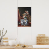 Labille-Guiard - Selbstportrait mit zwei Schülern Poster (Küche)
