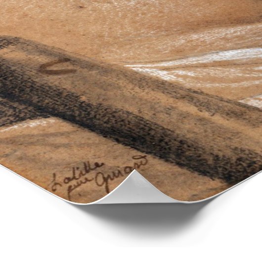 Labille-Guiard - Studie einer sitzenden Frau, die Poster (Ecke)