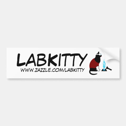 LabKitty Autoaufkleber (Vorne)