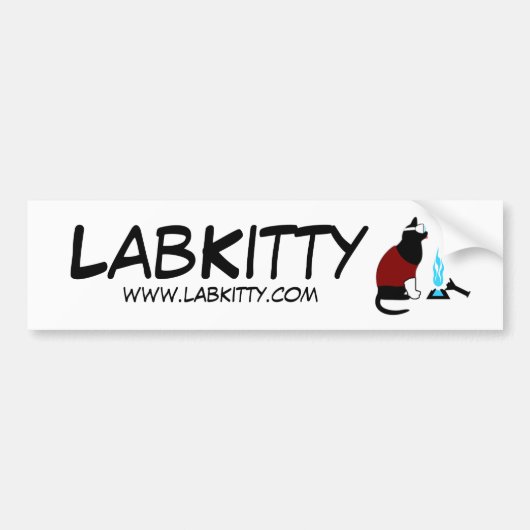 LabKitty Autoaufkleber (Vorne)