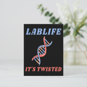 LABLIFE ES IST TWISTIERT - TWISTIERTE DNA POSTKARTE