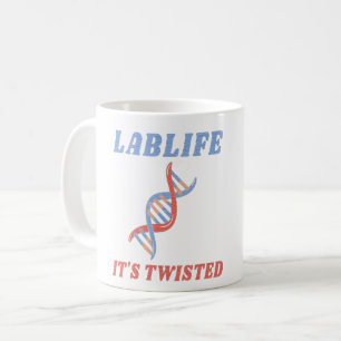 LABLIFE ES IST VERDREHT - VERDREHTE DNA KAFFEETASSE