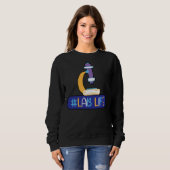 Lablife Microscope Medical Laboratories Science Te Sweatshirt (Vorne ganz)
