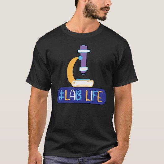 Lablife Microscope Medical Laboratories Science Te T-Shirt (Vorderseite)