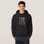 Lablife Test Tubes Medical Laboratory Science Tech Hoodie (Vorne ganz)