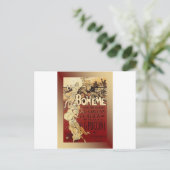 LaBoheme ~ Puccini Opera 1896 w/Background Postkarte (Stehend Vorderseite)