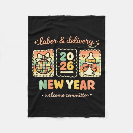 Labor & Delivery 2026 New Year Welcome Committ Fleecedecke (Vorderseite)