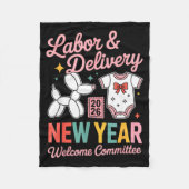 Labor & Delivery 2026 New Year Welcome Committ Fleecedecke (Vorderseite)