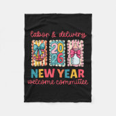Labor &amp; Delivery 2026 New Year Welcome Committ Fleecedecke (Vorderseite)