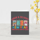 Labor & Delivery 2026 New Year Welcome Committ Karte (Gelbe Blume)