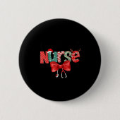 Labor & Delivery Nurse Stethoscope & Bow L Button (Vorderseite)