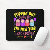 Labor And Delivery L&amp;d Nurse Happy New Year  Mousepad (Mit Mouse)