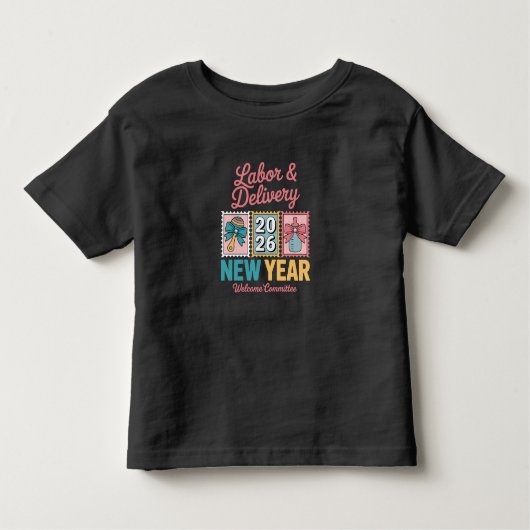 Labor and Delivery New Year 2026 Welcome Committee Kleinkind T-shirt (Vorderseite)