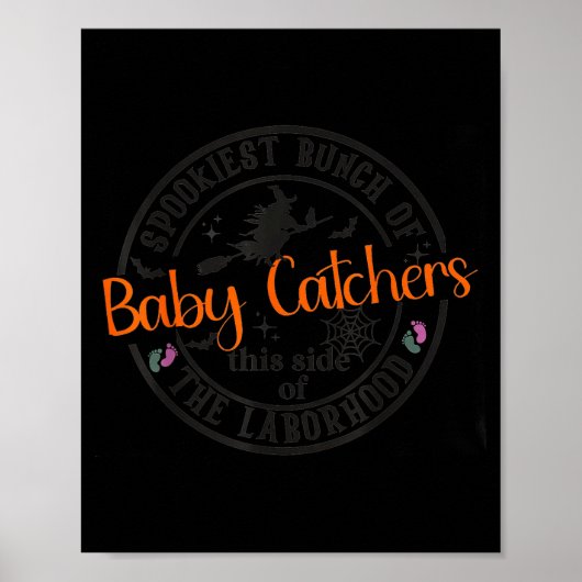 Labor And Delivery Nurse Halloween Witch Hostal Pa Poster (Vorne)