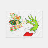 Labor And Delivery Nurse Merry Christmas Xmas Ligh Fleecedecke (Vorderseite (Horizontal))