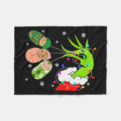 Labor And Delivery Nurse Merry Christmas Xmas Ligh Fleecedecke (Vorderseite (Horizontal))