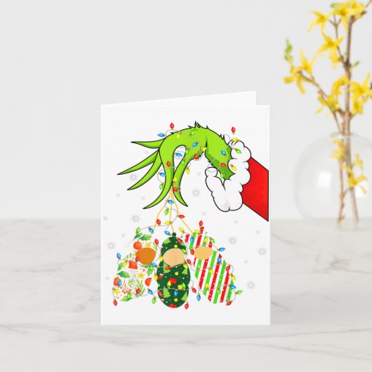 Labor And Delivery Nurse Merry Christmas Xmas Ligh Karte (Gelbe Blume)