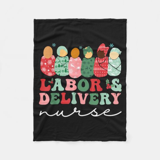 Labor And Delivery Nurse Shirt L&d Nurse Chris Fleecedecke (Vorderseite)