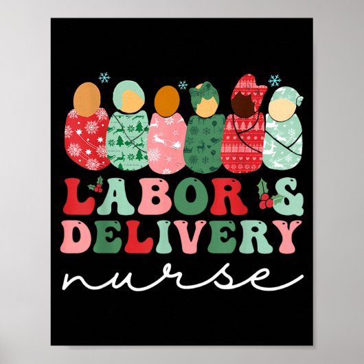 Labor And Delivery Nurse Shirt L&d Nurse Chris Poster (Vorne)
