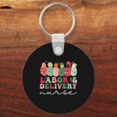 Labor And Delivery Nurse Shirt L&d Nurse Chris Schlüsselanhänger (Vorderseite)