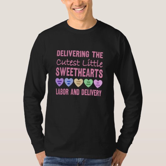 Labor and Delivery Nurse Valentine's Day L&D nurse T-Shirt (Vorderseite)